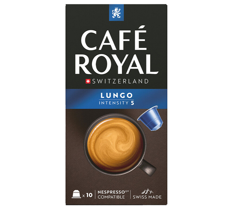 10 κάψουλες, συμβατές με τη μηχανή Nespresso* Original Lungo - CAFÉ ROYAL