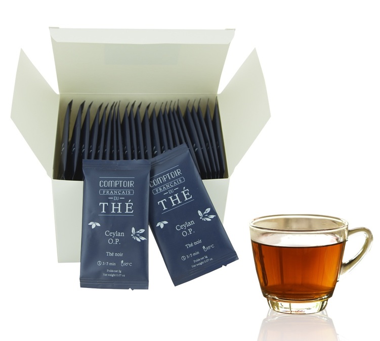 Boites Thé Noir Ceylan OP - 50 sachets - COMPTOIR FRANÇAIS DU THÉ