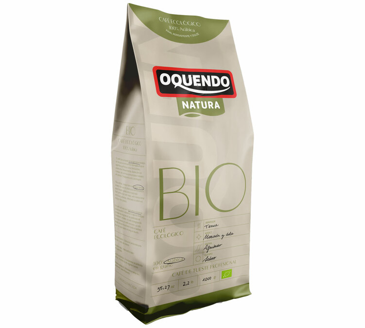 1 kg - Café en grano - 100% Arábica ecológico - OQUENDO