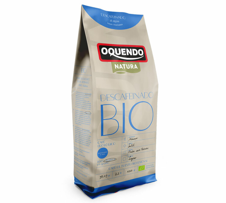 1 kg – Café em grão – Descafeinado, 100% Arábica, Certificado Biológico – OQUENDO