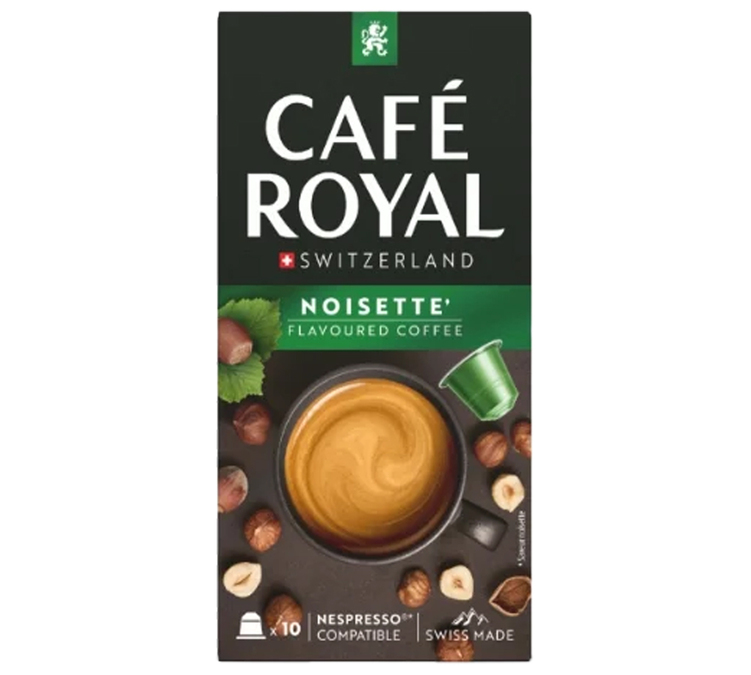 10 capsules compatibles Nespresso* Original Noisette - CAFÉ ROYAL