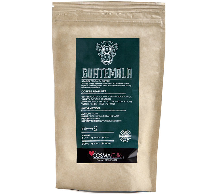250 g – Café em grão – Guatemala, café especial – COSMAI CAFFÈ