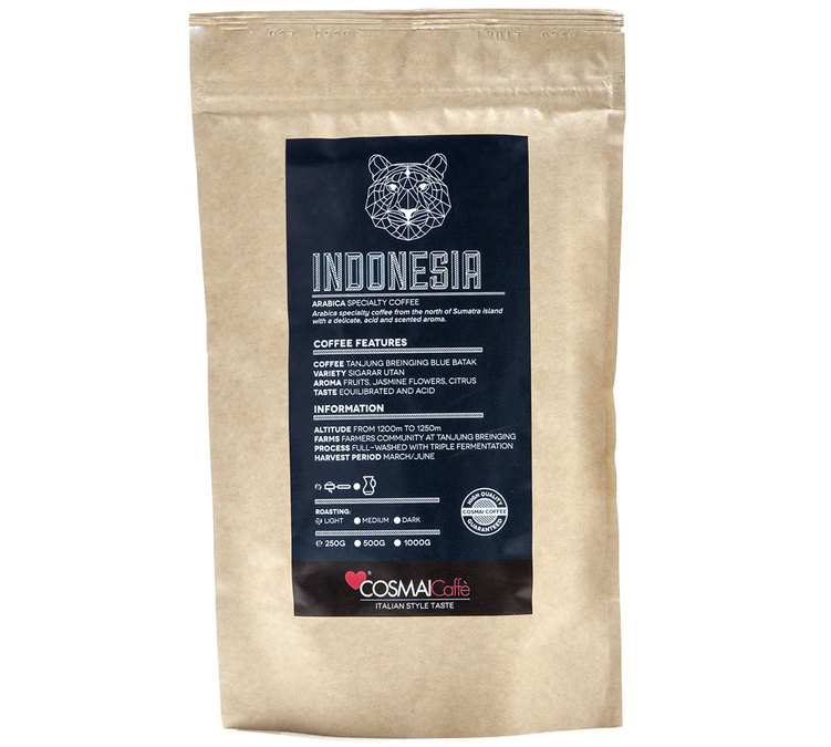 250 g - Caffè in grani - Miscela pregiata indonesiana - COSMAI CAFFÈ