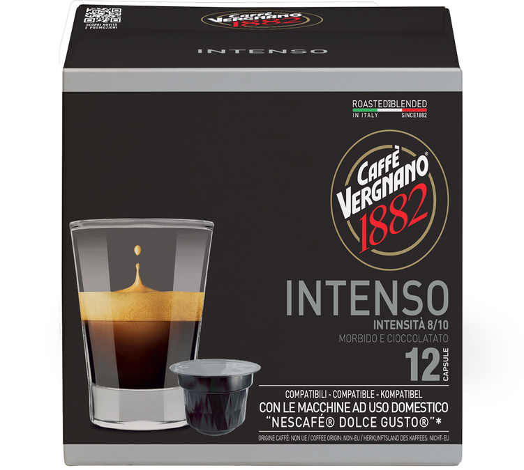 12 Kapseln Vergnano Intenso für Nescafe® Dolce Gusto® - CAFFE VERGNANO