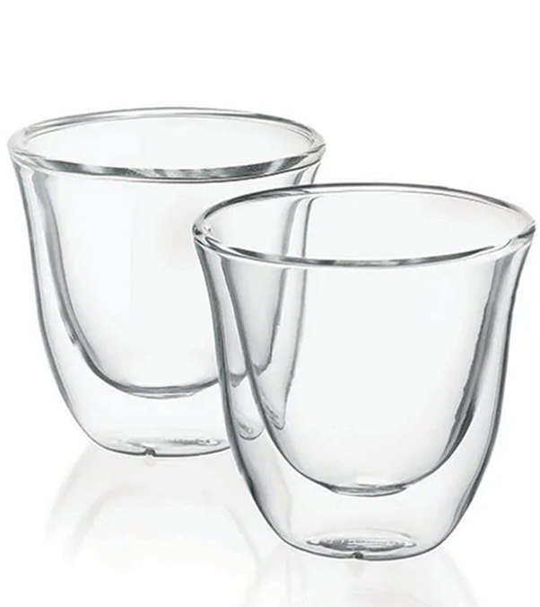 Set of 2 espresso glasses, 9 cl - DELONGHI