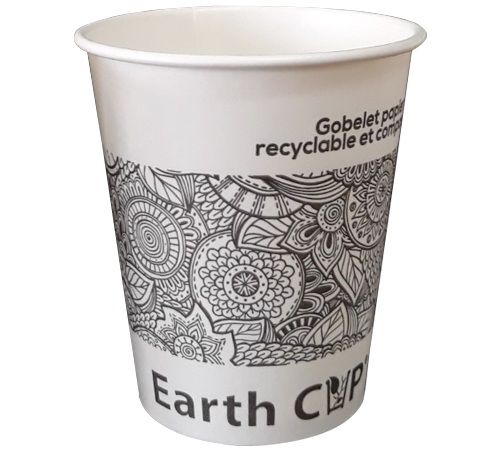 Zestaw 90 kubków jednorazowych z tektury, model Earth Cup, pojemność 18 cl.