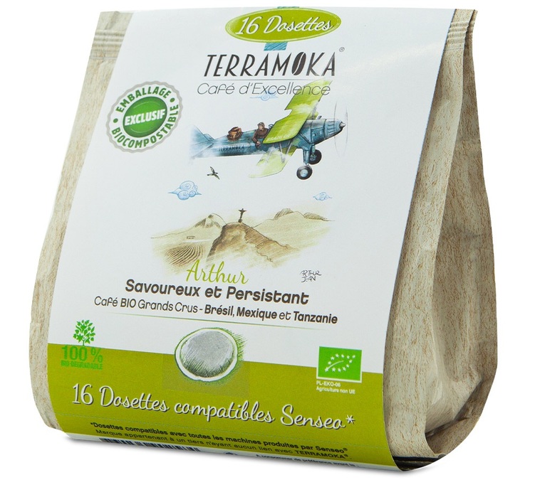 16 dosettes souples bio Arthur - TERRAMOKA
