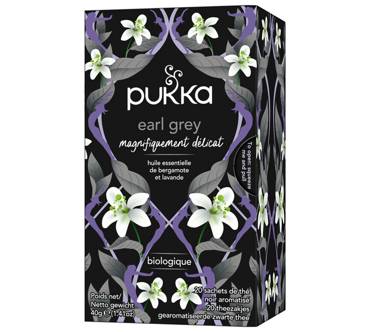 Luomulaatuinen Earl Grey -musta tee – 20 teepussia – PUKKA