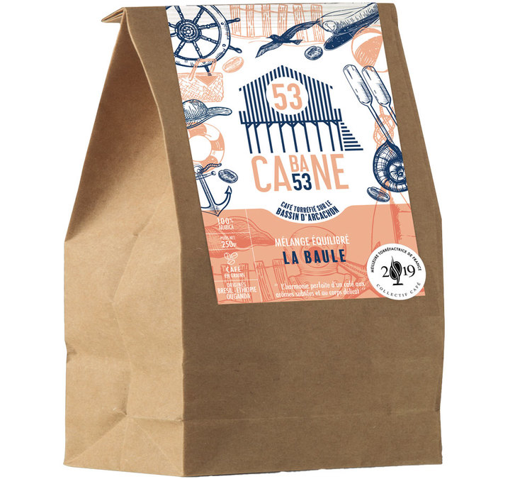 250 g – Café em grão – La Baule – CABANE 53