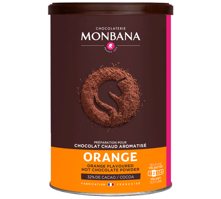 Aroma-kakao med appelsinsmak – løsvekt, 250 g – MONBANA
