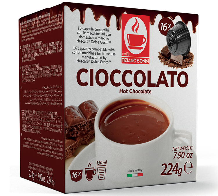 16 капсула, компатибилне са апаратима Nescafé* Dolce Gusto* – чоколада – CAFFE BONINI