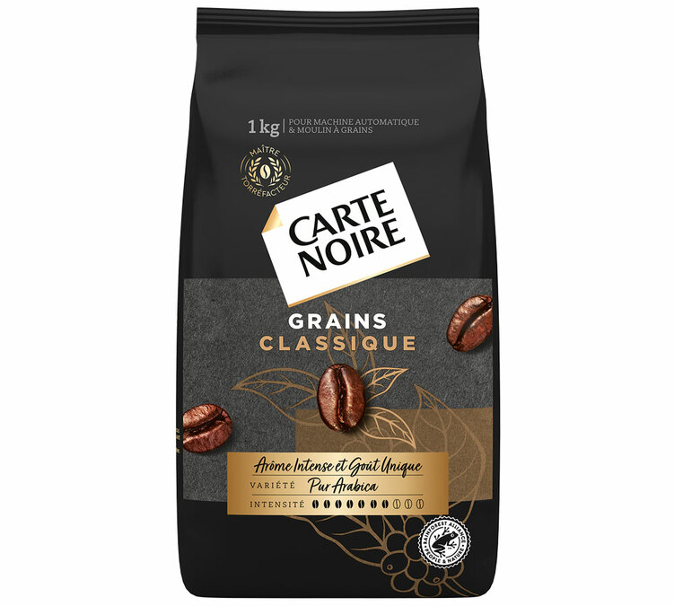 1 кг - Кафа у зрну - Класична, чиста арабика - CARTE NOIRE