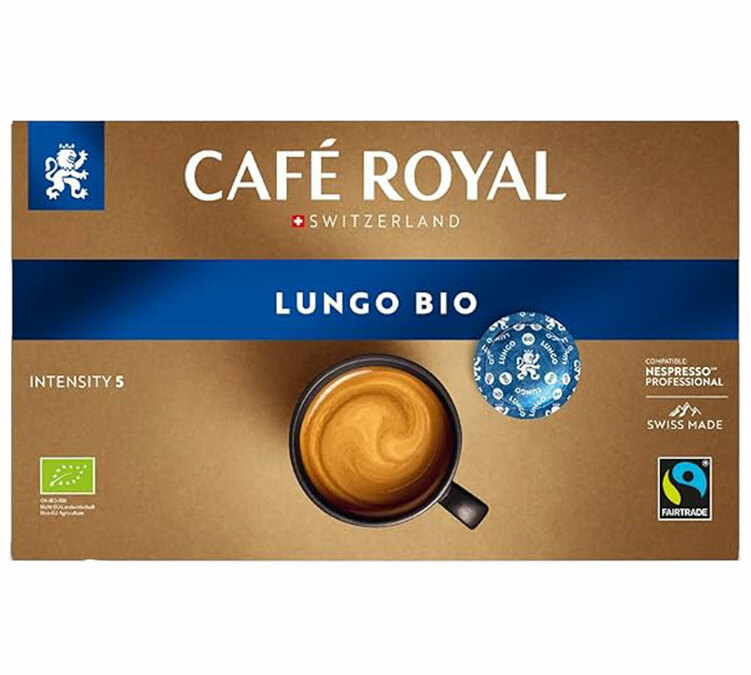 50 Nespresso* Pro Espresso Lungo Bio capsules - Fairtrade - CAFE ROYAL