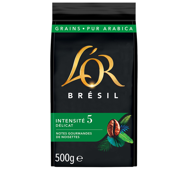 500 g – skrudintos kavos pupelės – Brazilija – „L'OR“