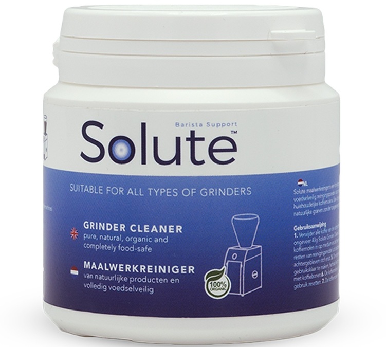 Detergente SOLUTE para moedor de café, 120 g.