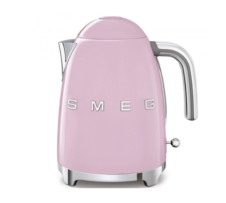 „SMEG“ virdulys KLF03PKEU, rožinės spalvos, 1,7 litro talpos.
