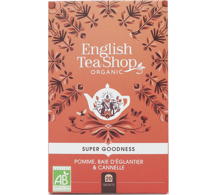 Organic Apple, Rosehip Berry, and Cinnamon Infusion - 20 sachets - ENGLISH TEA SHOP