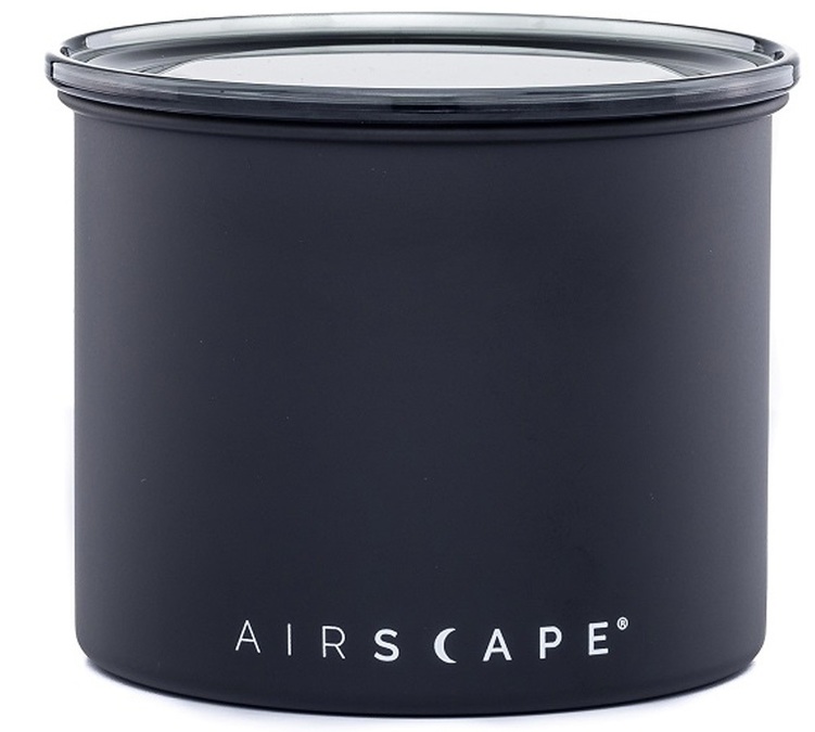 Caixa de conservação metálica preta fosca, 250 g – Airscape