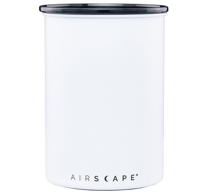 Matinis, baltos spalvos metalinis indas maisto produktams laikyti, 500 g – „Airscape“