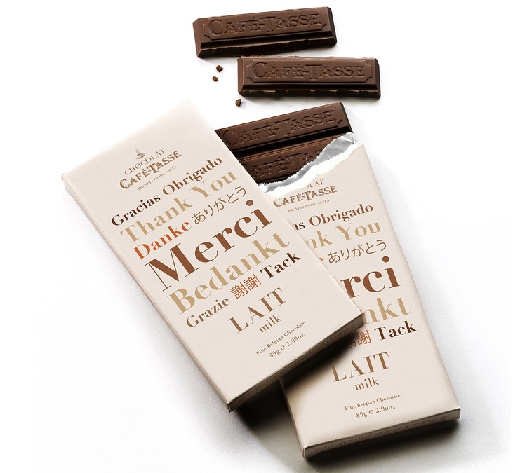 Tableta de chocolate con leche Merci - 85 g - CAFÉ TASSE