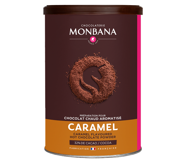 Čokoladni prah s okusom karamele – pakirano, 250 g – MONBANA