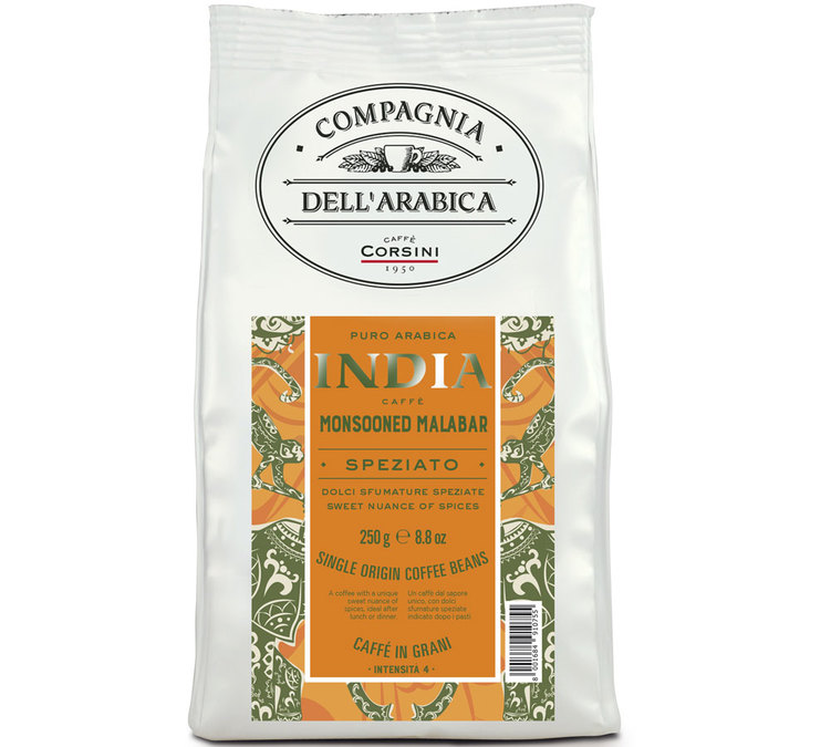 250 g - Café en grain - Inde Malabar Moussonné - CORSINI