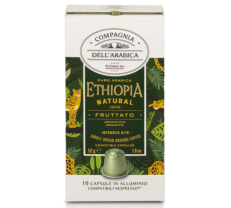 10 Nespresso*-compatible capsules, Harenna Wild Forest Ethiopia – CAFFE CORSINI.