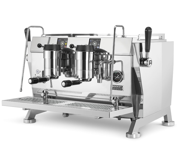 Rocket Espresso R 9V professzionális eszpresszógép, kétfejes kivitelben.