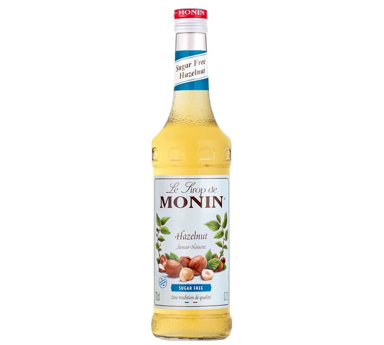 Zuckerfreier Haselnuss-Sirup – Monin, 700 ml.
