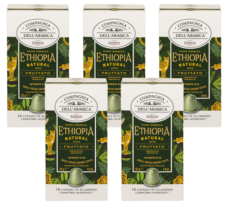 50 Nespresso*-compatible capsules, Harenna Wild Forest Ethiopia - CORSINI