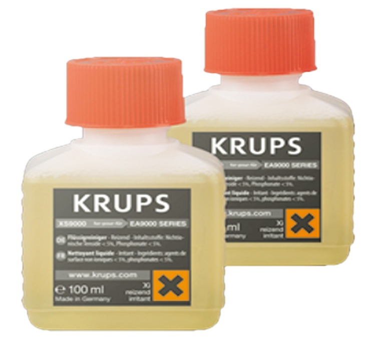 Detergente liquido KRUPS per il sistema cappuccino Barista Krups XS900010, confezione da 2.