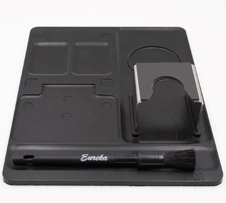 Kit tappetino per tamping e supporto per macinacaffè Eureka Mignon